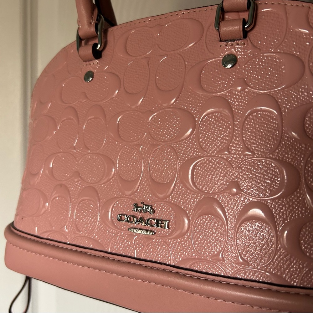 Coach Sierra Pink Embossed Bag - Picture 6 of 8